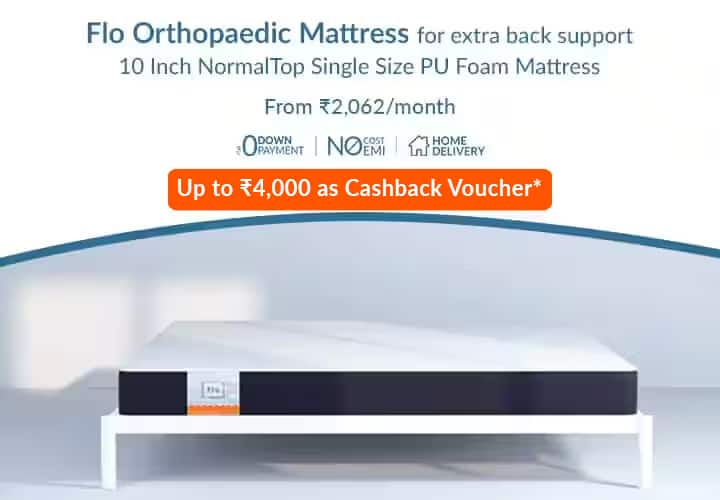 Flo Brand Store Get upto Rs.3000 off on Flo Mattresses Bajaj Mall