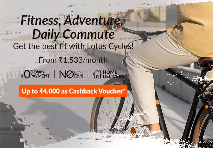 Cycle on sales bajaj emi card