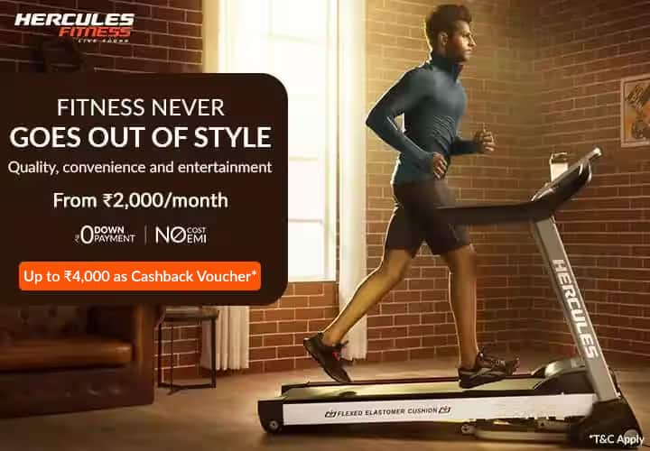 Hercules Fitness Brand Offers Get upto Rs.3000 Off on Hercules