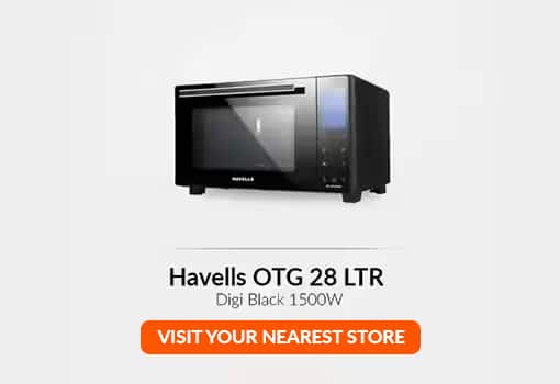 Havells otg 28 litre on sale digi black 1500w