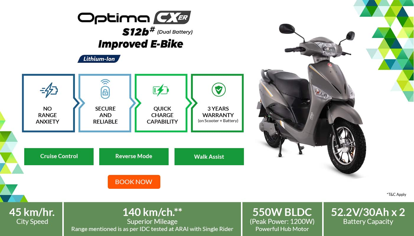 Book Hero Electric Scooters Online on EMI Bajaj Mall