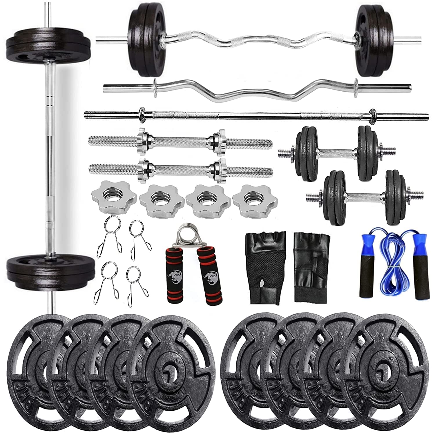 Cast iron home gym set deals