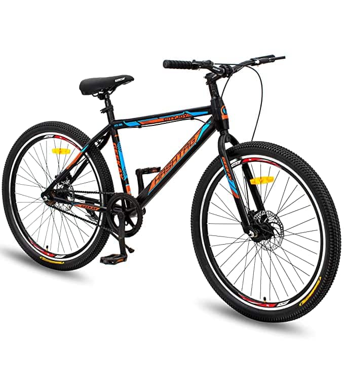 Geekay Hashtag 27.5T 29T Single Speed Steel Frame Dual Disc Brake Withoutgear Mountain Bike on EMI Bajaj Mall