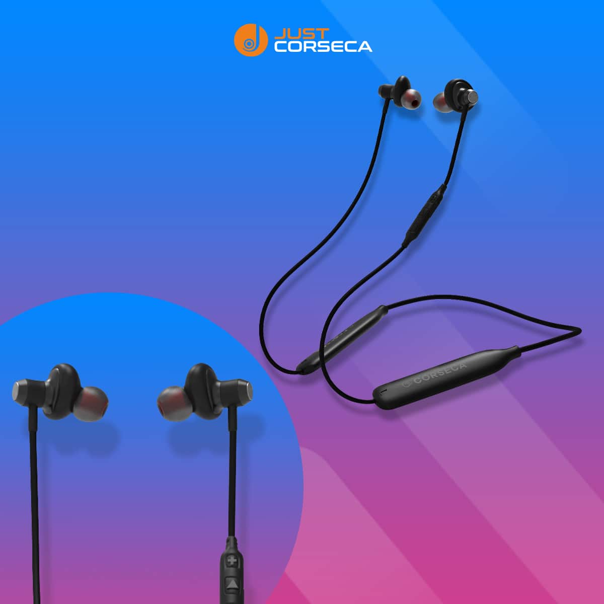 Nector Pro Earphone Black Pack of 2 on EMI Bajaj Mall