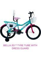 Foxglove Bella 20 Inch Sea Green With Dress Guard Tyre Tube For Age 5 Plus 90 percentage Fitted (Blue)