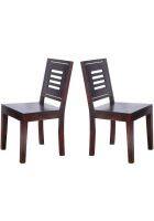 Aaram By Zebrs Modern Furniture Sheesham Wood Dining Chair (Natural Teak)