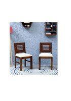 Aaram By Zebrs Modern Furniture Sheesham Wood Dining Chairs (Natural Teak)