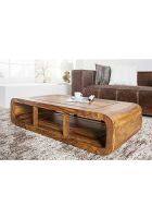 Aaram By Zebrs Modern Furniture Sheesham Wooden Center Coffee Table with Shelf Storage for Home Living Room Wooden Coffee Table