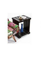 Aaram By Zebrs Modern Furniture Solid Sheesham Indian Rosewood Bedside Table with Shelf Storage