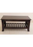 Aaram By Zebrs Modern Furniture Solid Wood Center Table/Coffee Table/Tea Table for Home Living Room (Brown)