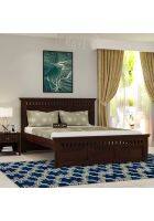 Aaram by Zebrs Solid Sheesham Wood King Size Bed Without Storage for Bedroom Living Room