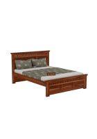 Aaram by Zebrs Wooden King Size Bed Without Storage for Bedroom Living Room