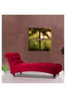 Apka Interior Chaise Lounger (Finish Color - RED, Rectangular, Slide Shape)