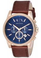 Armani Exchange Ax2508 Outerbanks Analog Watch For Men, Brown