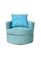 @home by Nilkamal Aquata Swivel Arm Chair (Blue)