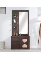 @home by Nilkamal Bolivia Solid Wood Dressing Table (Wenge, Knock down)