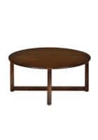 @home by Nilkamal Crater Solid Wood Center Table (Medium Walnut)