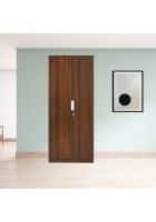 @home by Nilkamal Joyce Engineered Wood 2 Door Without Mirror Wardrobe (Classic Walnut)