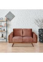 @home by Nilkamal Lakewood 2 Seater Fabric Sofa (Cocoa)