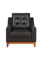 @home by Nilkamal Marissa 1 Seater Sofa (Black)