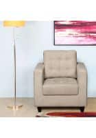 @home by Nilkamal Matthew 1 Seater Fabric Sofa (Beige)