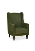 At Home by Nilkamal Shelton Fabric Wing Back Arm Chair FLSFSHELTONACGREEN (Green)