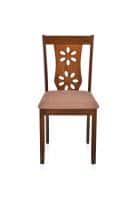 At Home By Nilkamal Sutlej Dining Chair With Cushion Set Of 2 (Antique Cherry)