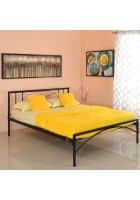 @home by Nilkamal Ursa Queen Bed Without Storage (Black)