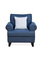 @home by Nilkamal Velma 1 Seater Sofa (Blue)