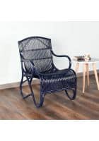 At Home by Nilkamal Yale Arm Chair (Blue)