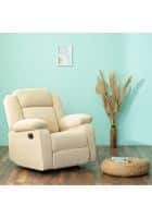 Duroflex Avalon Fabric Single Seater Recliner in Beige Color