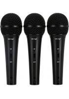 Behringer ULTRAVOICE XM1800S Dynamic Cardioid Vocal Microphones, 3-Pack