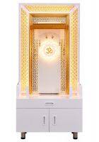Bhagyawaan - Home Temple Pooja Mandir With Decorative LED Lighting And Storage