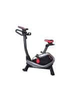 PowerMax Fitness BU-650 Magnetic Exercise Upright Bike with 6KG Flywheel, LCD Display and Heart Rate Sensor For Home Workout
