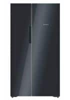 Bosch 655 L Frost Free Side by Side Door Refrigerator Glass Black (KAN92LB35I)