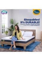 Centuary Sleepables 6 inch Bonnell Spring with Antimicrobial Foam Mattress (72 x 72 x 6)