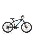 Cradiac Globetrotter Blue and Red City Bike 21 Speed Unisex Cycle