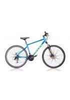 Cradiac Gunner Pro Teal Blue Suspension Hybrid Bike Shimano 21 Speed Unisex Cycle