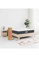 Coirfit Twin DLX Double Zone Sleeping 5 inch Double High Resilience Foam Mattress (Maroon, 75 x 48 inch)