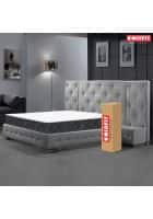 Coirfit Twin Plus Latexo Dual Comfort 6 inch Double Memory Foam Mattress (White, 78 x 48 inch)