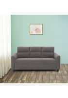 Duroflex Ease Grey Fabric 3 Seater Sofa