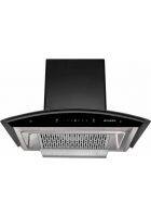 Faber Wall Mounted Chimney BK GLASS (HOODCRESTHCSCBK60)