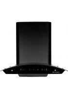 Faber Wall Mount Wall Mounted Chimney Black (HOOD SUNNY HC SC BK 60)