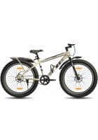 GANG FIRE Non-Suspension Dual Disc Brake with IBC Single Speed 26T, Frame Size 16.5 Inches, Mountain Cycle (Cream Yellow, Black)
