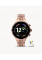 Fossil Gen 6 Smartwatch Rose Gold-Tone Stainless Steel