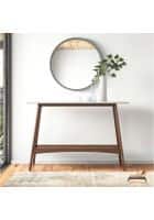 Furniture Adda Sheesham Wood & Onyx Puriance Console Table (Natural)
