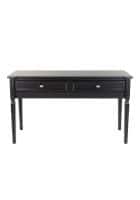 Furniture Adda Sheesham Wood Merc Console Table (Black)