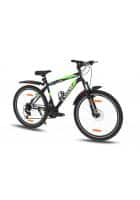 GANG Cygor Front Suspension Multi Speed (21 Gears) With Dual Disc Brake 26T (Frame 17 inches) Mountain Cycle (Black, Green)