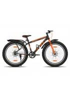 GANG FIRE Non Suspension Dual Disc Brake with IBC Single Speed 24T (Frame Size 14.5 inches) Mountain Cycle (Black, Orange)