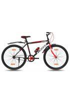 GANG STRIKER Non-Suspension V-Brake Single Speed 26T (Frame Size 18 inches) Mountain Cycle (Black, Red)